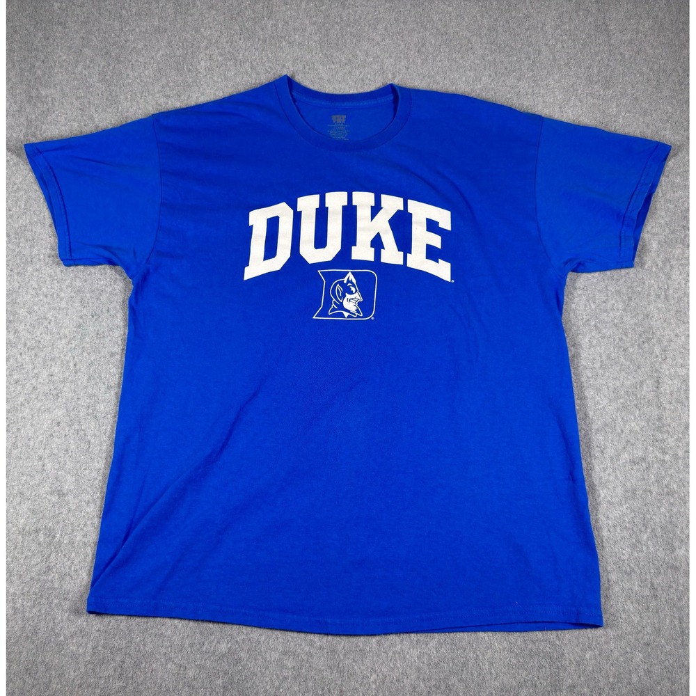 Vintage Duke Blue Devils Shirt Mens XL Blue NCAA‎ Basketball College Tee TRT 90s